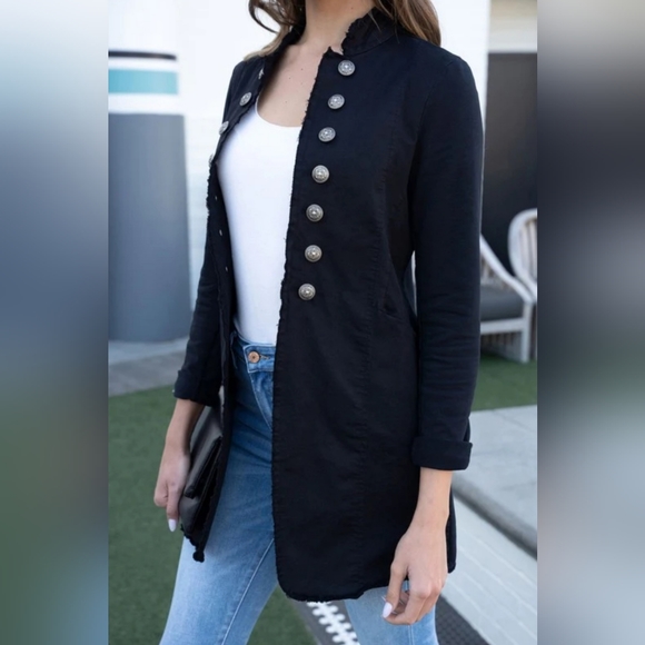 Venti6 Jackets & Blazers - Venti6 Sgt Pepper Military Style Long Jacket Made In Italy - Vintage Black